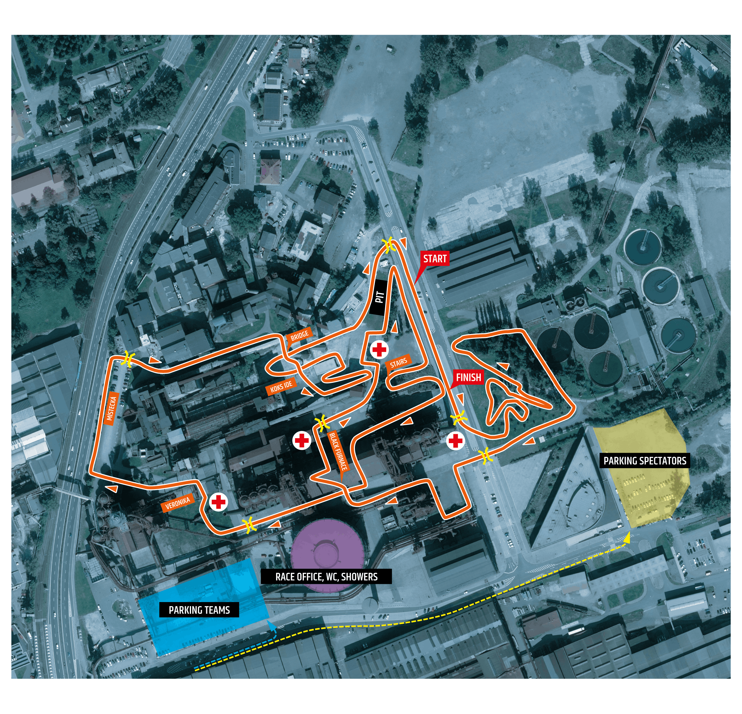 map of the race